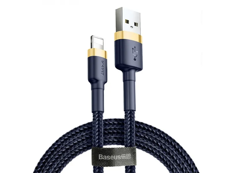 Baseus Cafule nabíjací / dátový kábel USB na Lightning 1,5 A 2m, zlatá-modrá