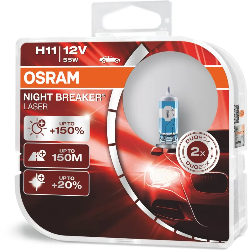 Autožiarovka OSRAM H11 Night Breaker Laser Next Generation + 150%, 2ks