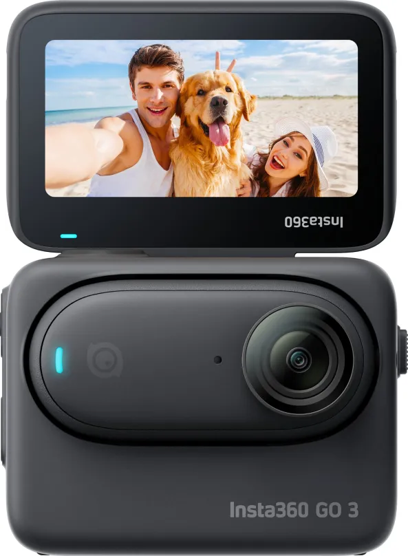 Outdoorová kamera Insta360 GO 3 128GB Black, videá v kvalite 2,7K, miniatúrne rozmery, mul