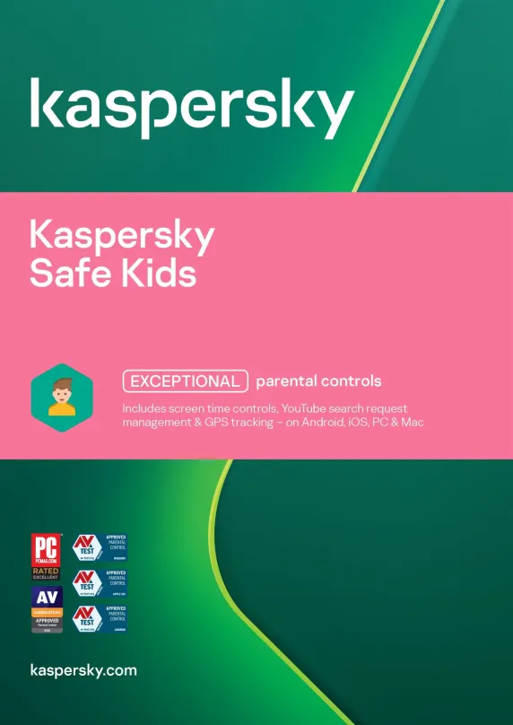 Bezpečnostný softvér Kaspersky Safe Kids pre 1 používateľa na 12 mesiacov (elektronická licencia)