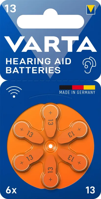 Jednorazová batéria VARTA batéria do načúvadiel VARTA Hearing Aid Battery 13 6ks