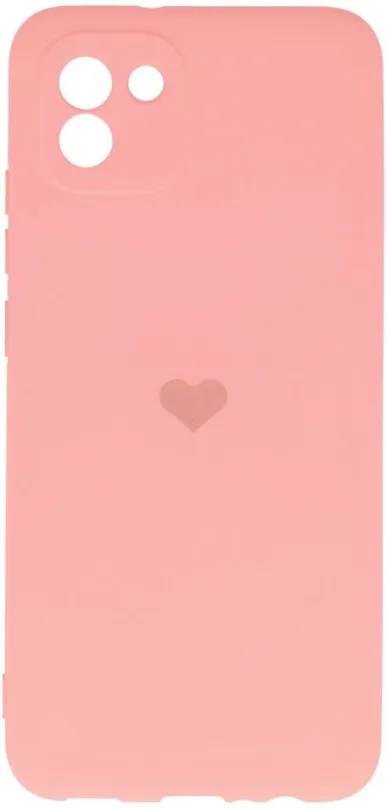 Kryt na mobil Vennus Valentínske puzdro Heart pre Samsung Galaxy A03 - ružové