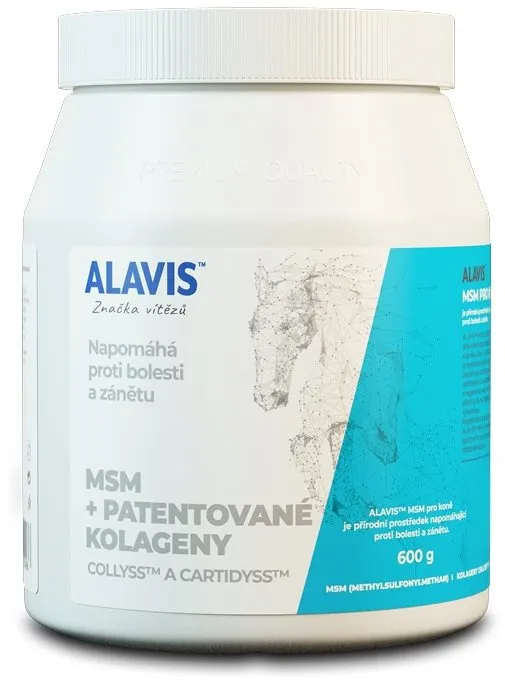 Kĺbová výživa ALAVIS MSM pre kone, 600 g