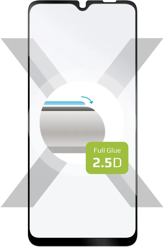 Ochranné sklo FIXED FullGlue-Cover pre Samsung Galaxy M02 čierne