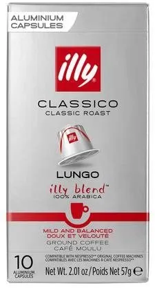 Kávové kapsule ILLY Lungo Classico, 10 ks kapsúl