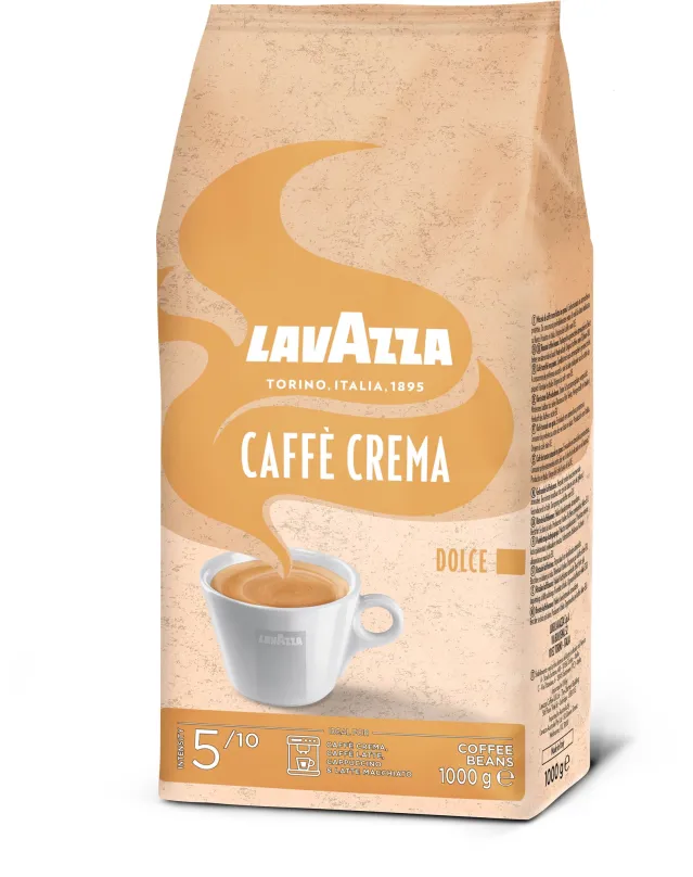 Káva Lavazza Crema Dolce, zrnková, 1000g, zrnková, zmes kávových odrôd, pôvod Zmes rôzne