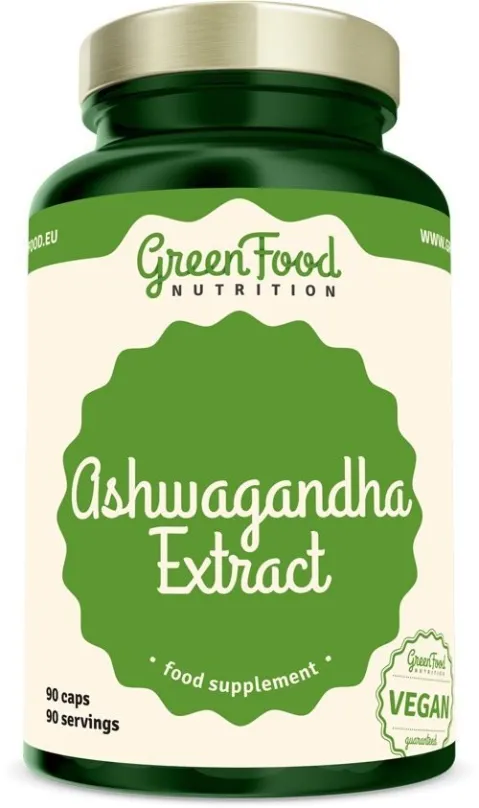 Ashwagandha GreenFood Nutrition Ashwagandha Extract 90 kapsúl