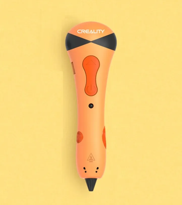 3D pero Creality Pen-001 oranžové, s funkciou kreslenia, tlačový materiál PCL, priemer fil