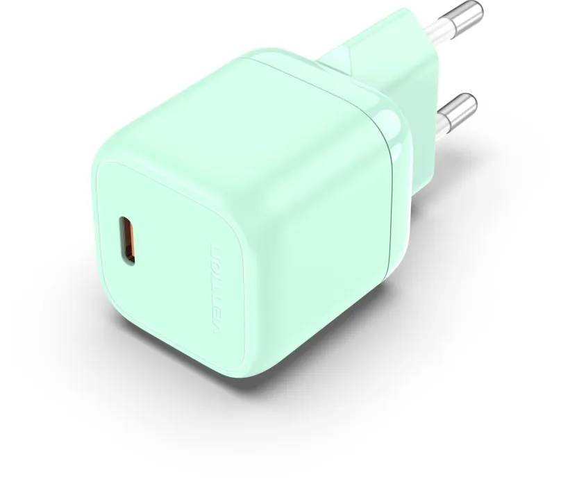 Nabíjačka do siete Vention 1-port Stylish USB-C GaN Charger (30W) Green