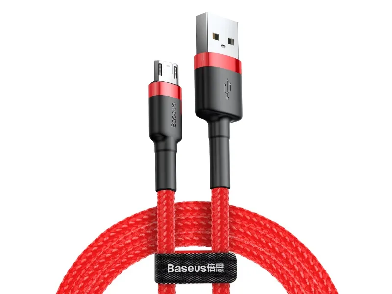 Baseus nabíjací / dátový kábel Micro USB 2.4A 1M Cafule červená