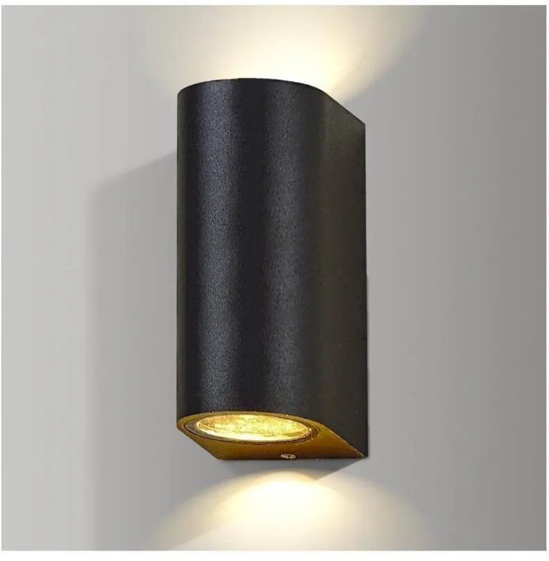 Nástenná lampa Azzardo AZ2178 - Vonkajšie nástenné svietidlo RIMINI 2xGU10/35W/230V IP54