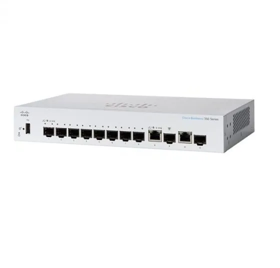 Switch CISCO CBS350 Managed 8-port SFP, Ext PS, 2x1G Combo