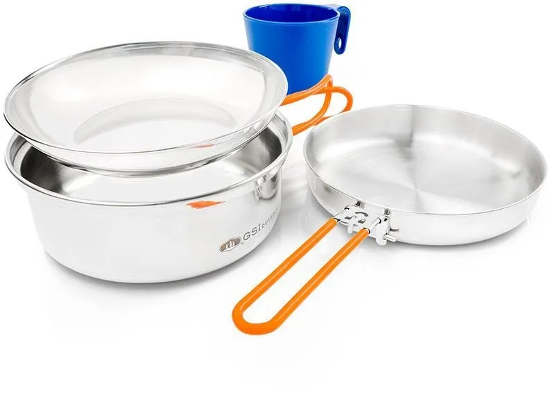 Kempingový riad GSI Outdoors Glacier Stainless 1 Person Mess Kit