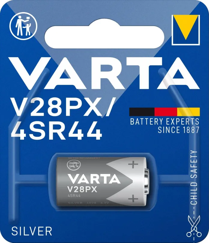 Gombíková batéria VARTA špeciálna batéria s oxidom striebra V28PX/4SR44 1ks