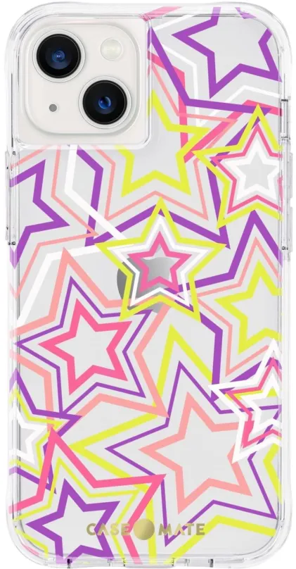 Kryt na mobil Case Mate Tough Print Neon Stars iPhone 13, pre Apple iPhone 13, materiál TP