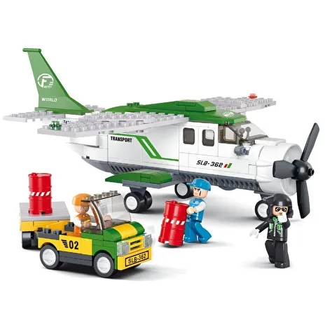 Sluban stavebnice Prepravné lietadlo, 251 dielikov (kompatibilný s LEGO)