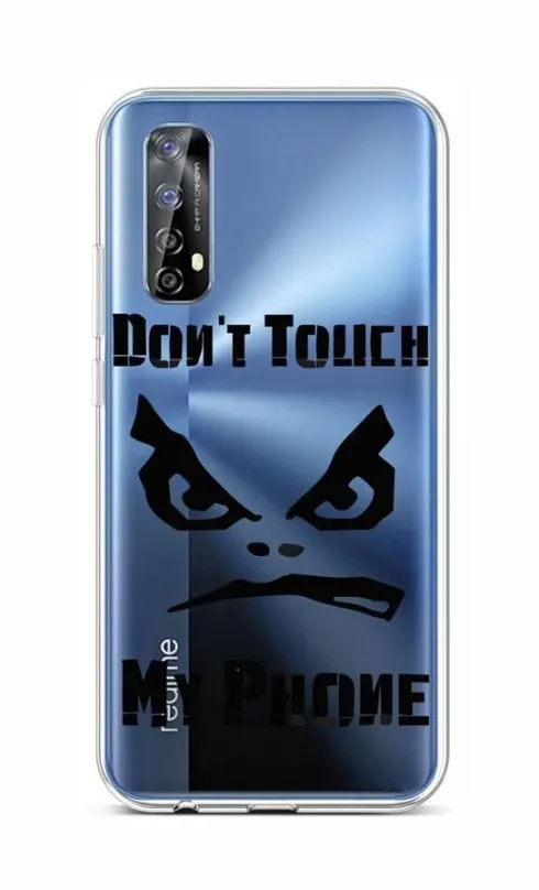 Kryt na mobil TopQ Realme 7 silikón Don't Touch priehľadný 62082