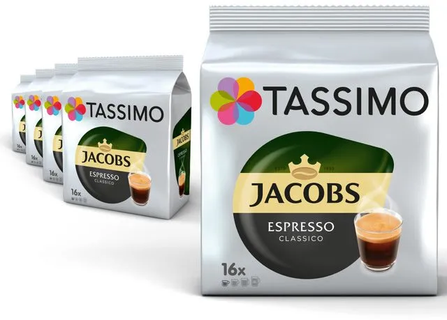 Kávové kapsule TASSIMO kapsule KARTON Jacobs Espresso 80 nápojov