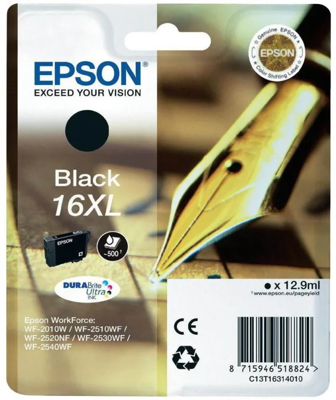 Cartridge Epson T1631 čierna 16XL