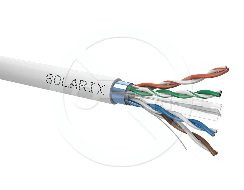Kabel STP/FTP kat.6 pro RJ45 (drát), stíněný - 1m / metráž