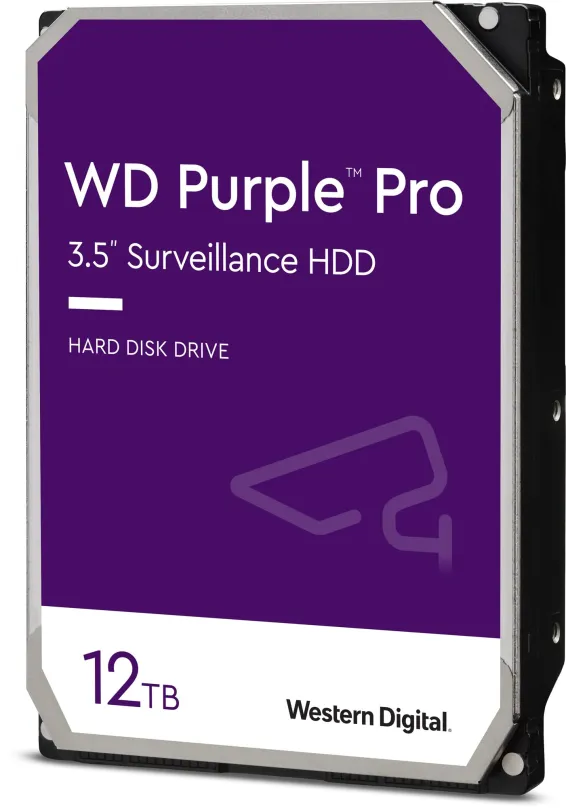 Pevný disk WD Purple Pro 12TB, 3.5", SATA III, maximálna rýchlosť prenosu 245 MB/s, c