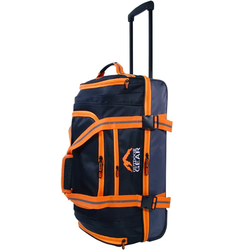 Cestovná taška na kolieskach GEAR T-805/26 "- čierna / oranžová