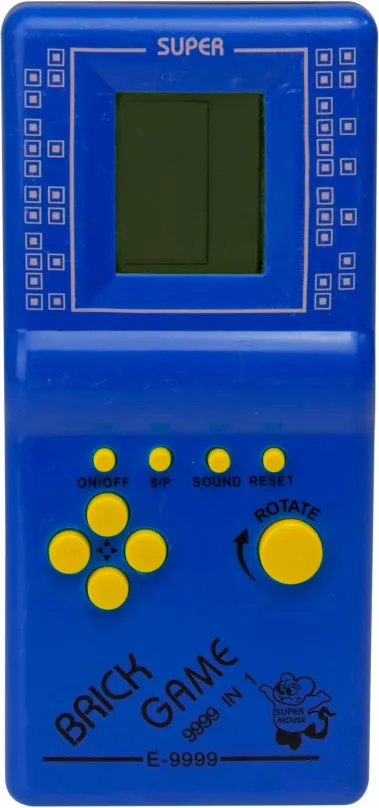 Herná konzola Aga Digitálna hra Brick Game Tetris, modrá