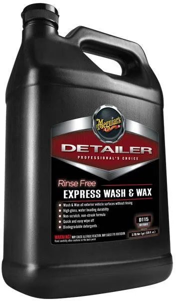 Autošampón Meguiar's Rinse Free Express Wash & Wax, 3,78 l