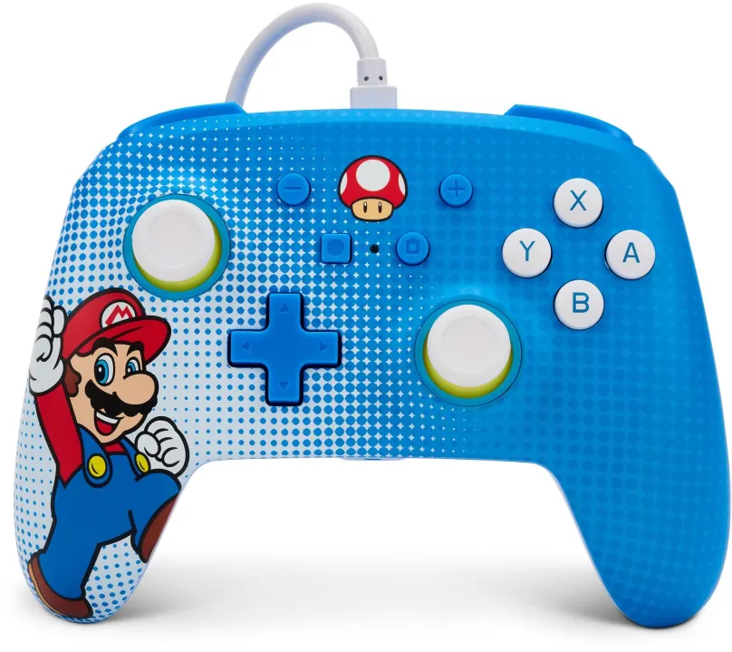 Gamepad PowerA Enhanced Wired Controller pre Nintendo Switch - Mario Pop Art