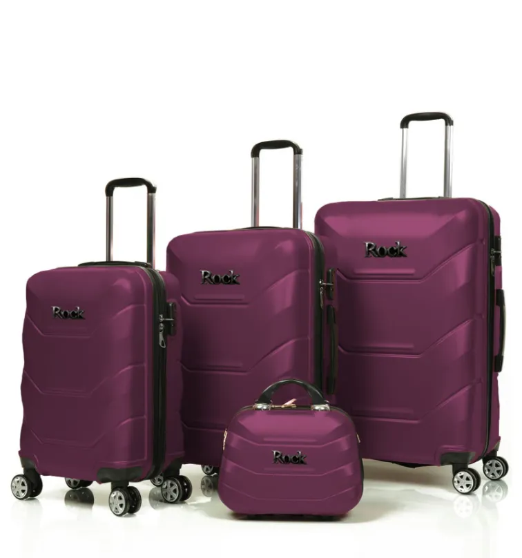Súprava cestovných kufrov ROCK TR-0230/3 ABS - fialová