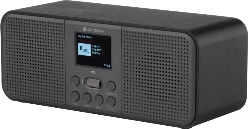 Rádio Gogen DAB 800 BTC, klasické, certifikovaný DAB+ a FM tuner s 20 predvoľbami, farebný