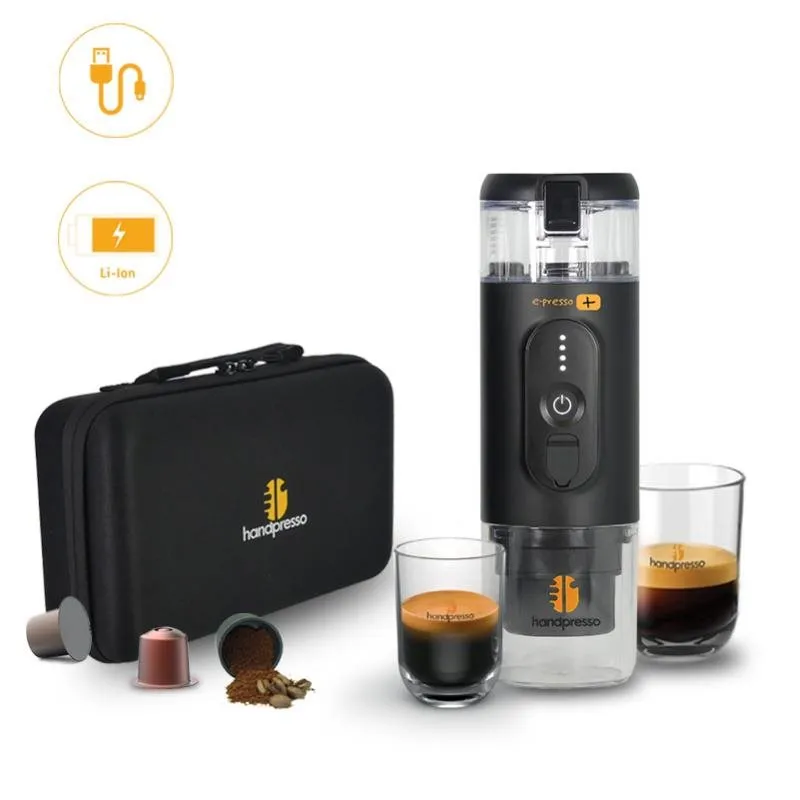 Cestovný kávovar Handpresso E-presso Plus Set