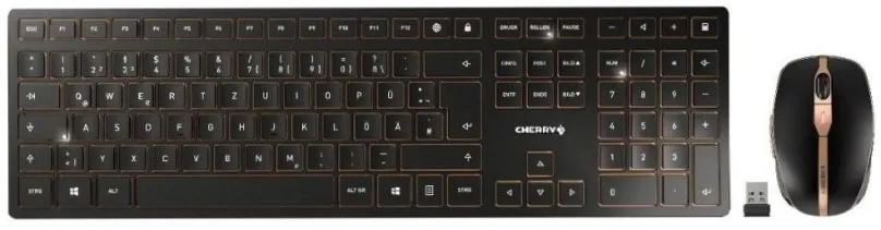 Set klávesnice a myši CHERRY DW 9000 SLIM čierny - UK