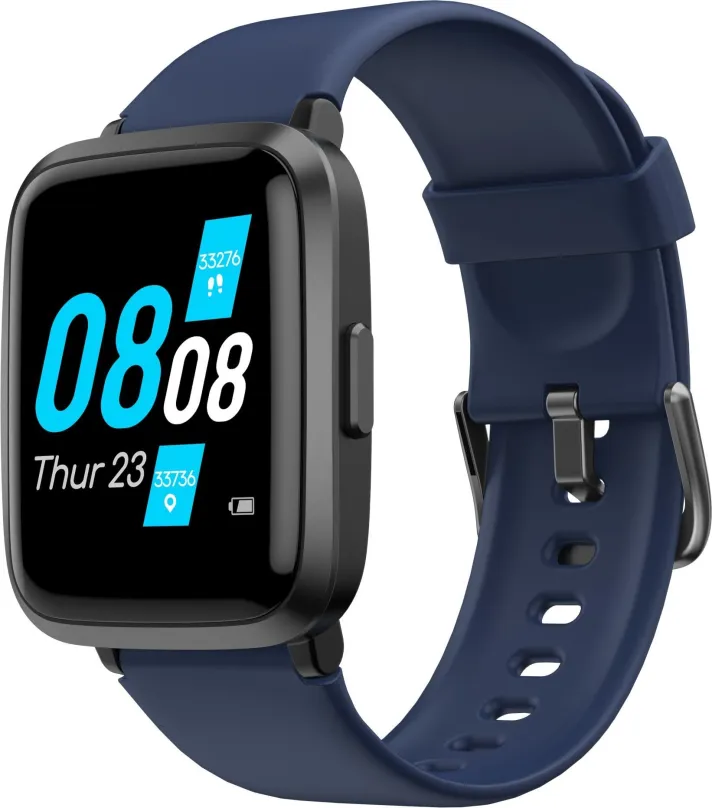 Chytré hodinky WowME ID205U modré, pre mužov aj ženy, s ovládaním v slovenčine, TFT disple