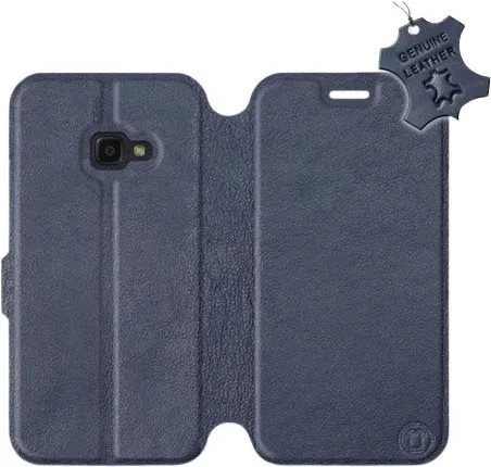 Kryt na mobil Flip púzdro na mobil Samsung Xcover 4 - Modré - kožené - Blue Leather