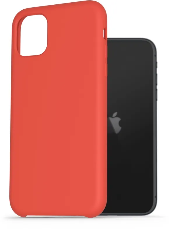 Kryt na mobil AlzaGuard Premium Liquid Silicone Case pre iPhone 11 červené