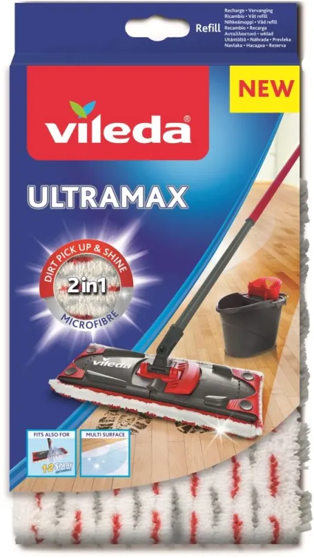 Náhradné mop VILEDA Ultramax mop náhrada Microfibre 2v1