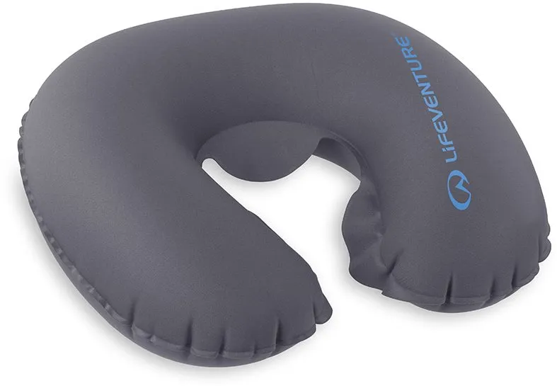 Cestovný vankúšik Lifeventure Inflatable Neck Pillow grey
