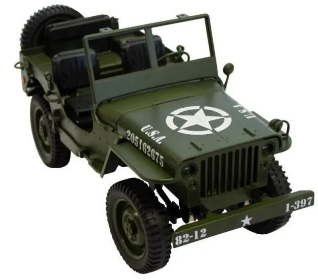 RC auto Legendárna Jeep Willys 1:12 zelený