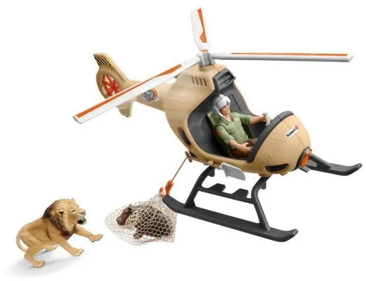 Doplnky k figúrkam Schleich Záchranný vrtuľník pre zvieratá 42476