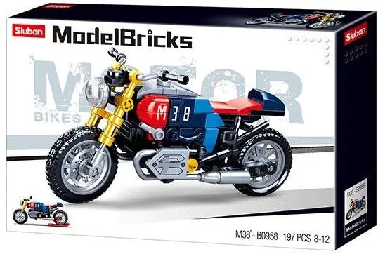 Stavebnica Sluban Model Bricks M38-B0958 Motorka Café racer
