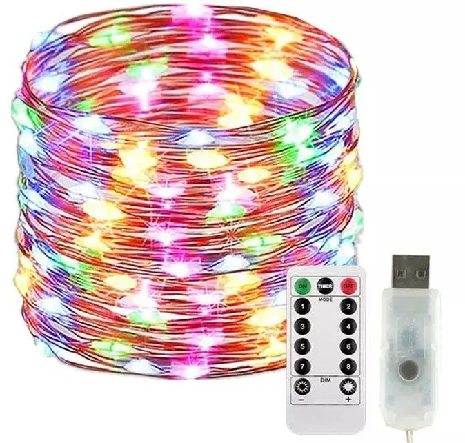 Vianočné osvetlenie X-Site LED svetelná reťaz TXD-001 5 m farebný