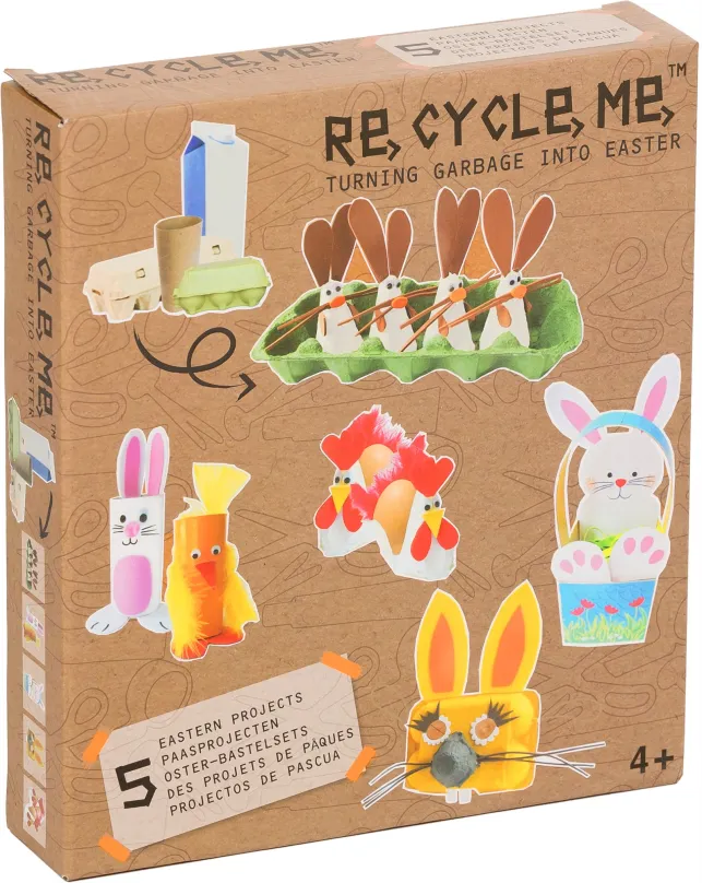 Vyrábanie pre deti Set Re-cycle me – Veľkonočné
