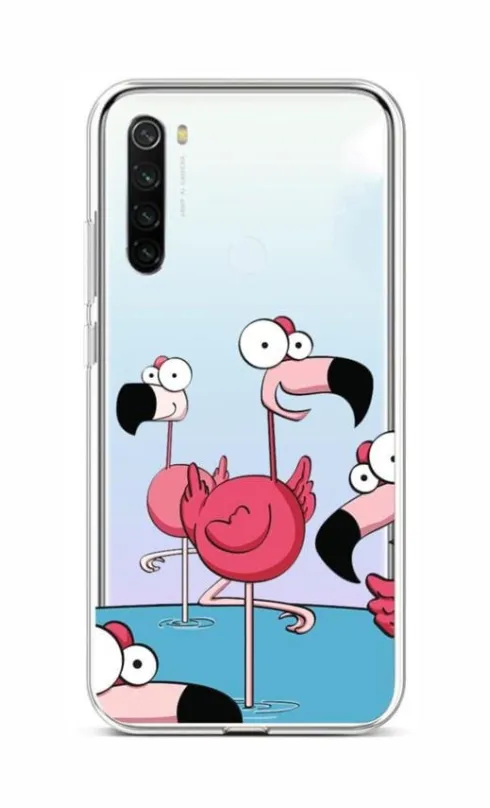 Kryt na mobil TopQ Kryt Xiaomi Redmi Note 8T Cartoon Flamingos 85795, pre Xiaomi Redmi Not