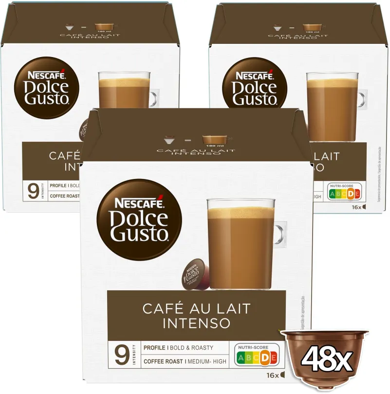 Kávové kapsule NESCAFÉ Dolce Gusto Café Au Lait Intenso, 3 balenia