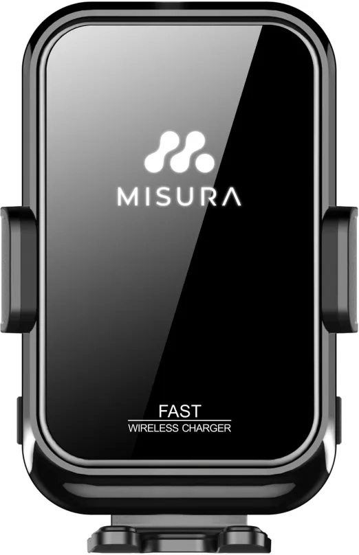 Držiak na mobilný telefón Misura MA04 - Držiak mobilu do auta s bezdrôtovým QI.03 nabíjaním BLACK