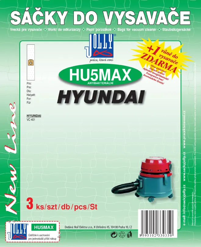Vrecká do vysávača Vrecká do vysávača HU5 MAX - textilné