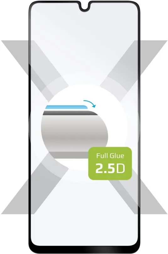 Ochranné sklo FIXED FullGlue-Cover pre Vivo V21 5G čierne