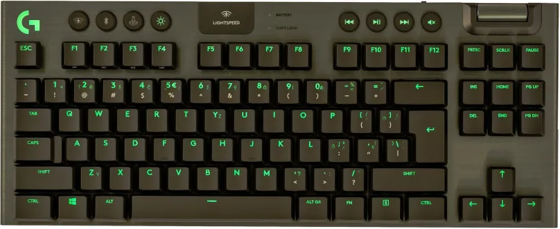 Herná klávesnica Logitech G915 LIGHTSPEED TKL Wireless RGB GL Tactile, carbon - SK/SK
