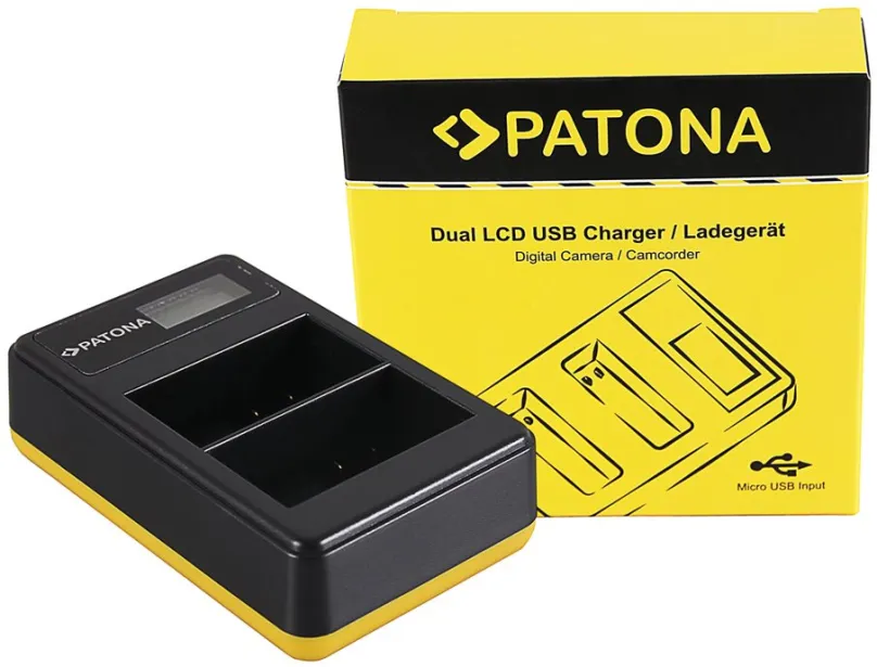 Nabíjačka akumulátorov PATONA pre Foto Dual LCD Nikon EN-EL15//EN-EL15B, USB